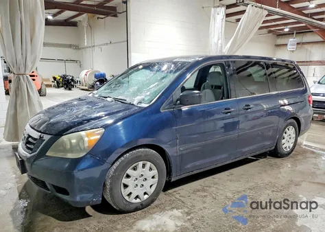 2010 Honda Odyssey Lx z USA, uszkodzony, nr VIN 5FNRL3H22AB066705